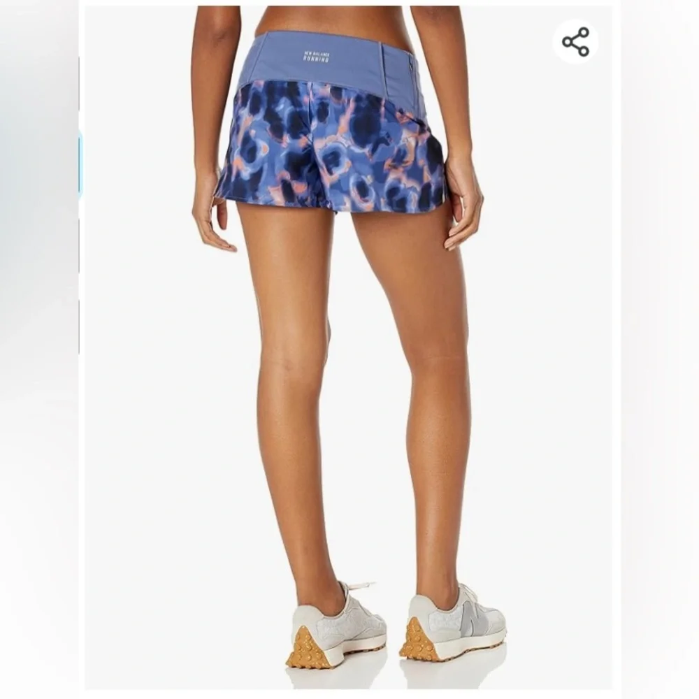 NWT New Balance Women's Impact Run 3 Inch Short “Nightsky”, size L (MSRP $45) - Picture 3 of 15